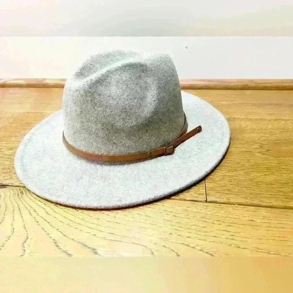Women’s Wool Blend Fedora Big Brim With Belted Detail - Picture 1 of 7